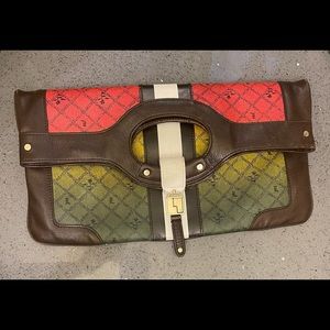 Signature Rasta ombré convertible clutch/ tote/handbag